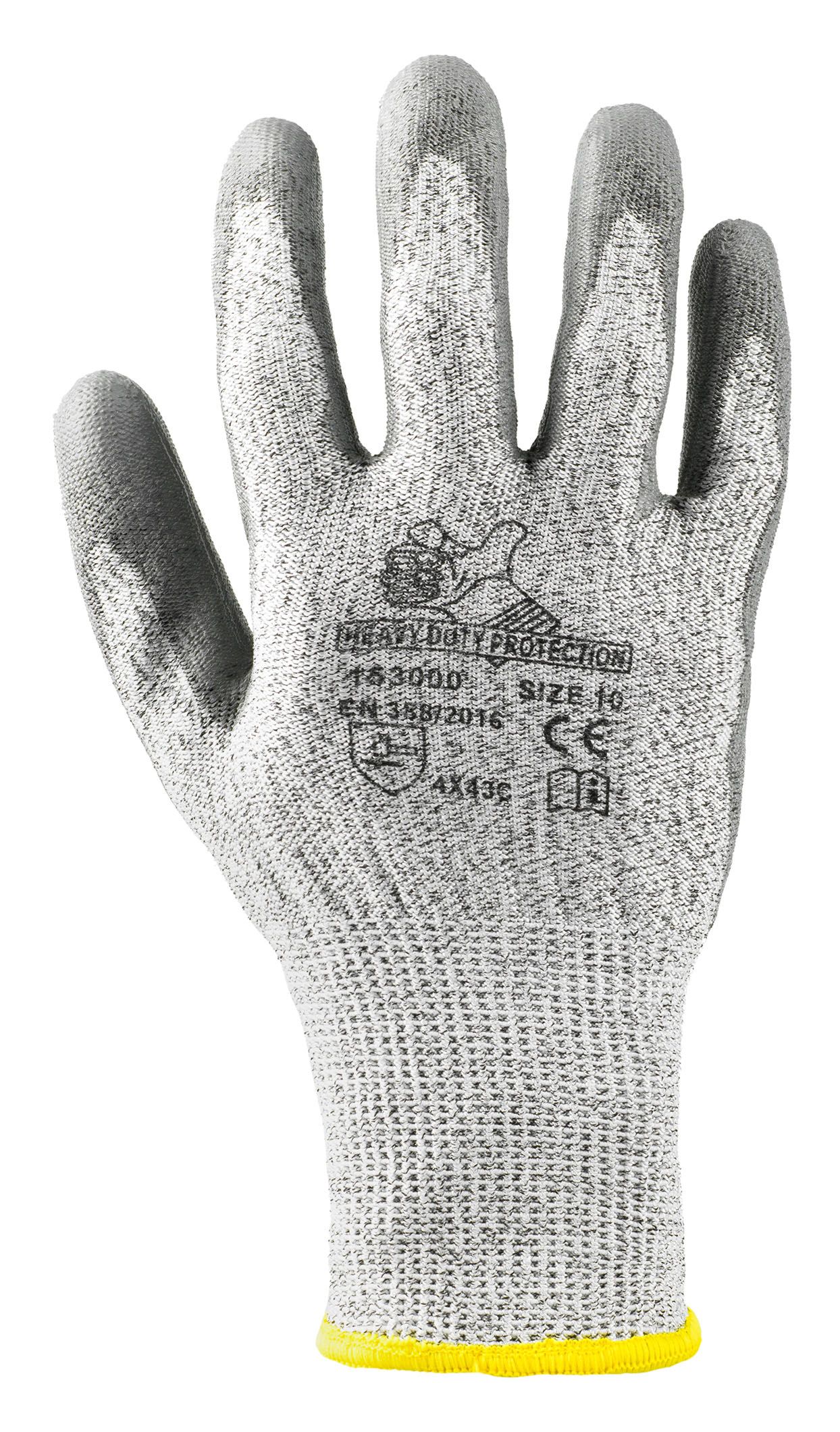 Guanto da lavoro antitaglio livello c spalmato pu  - Heavy duty protection - 153000