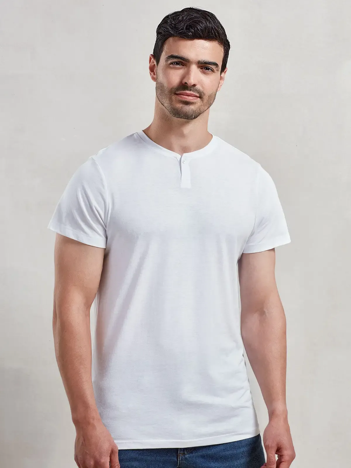 T-shirt da uomo Comis a maniche corte e girocollo con bordino - Premier - PR219