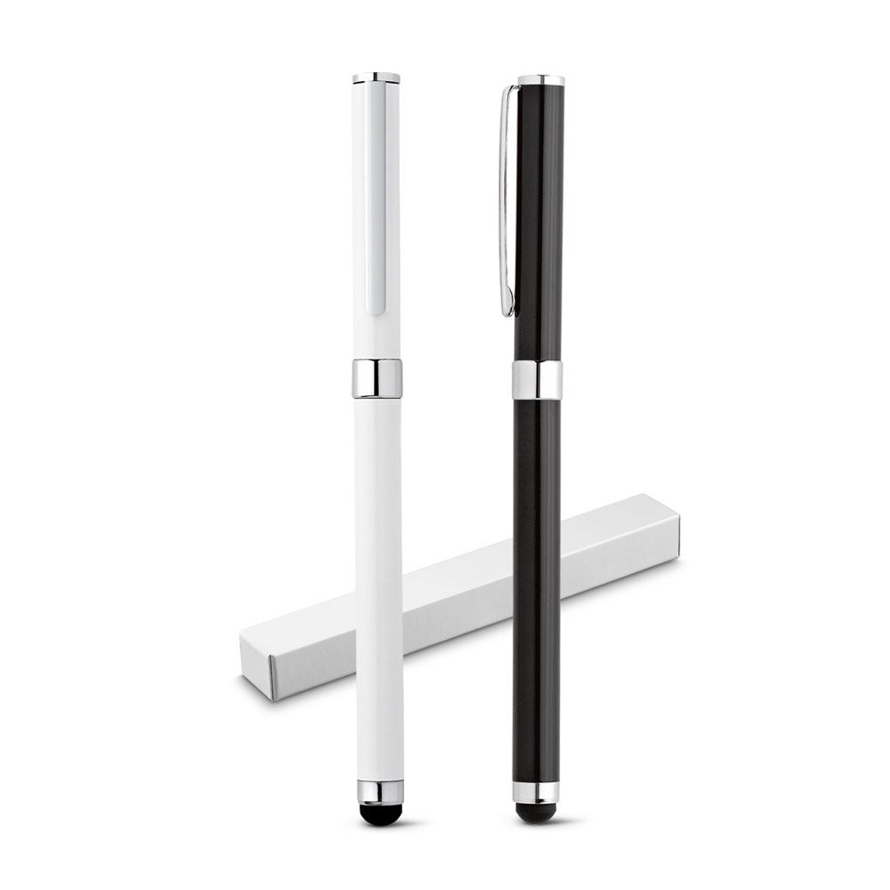 TOUCH. Penna roller in acciaio inox brillante con punta touch - 51437