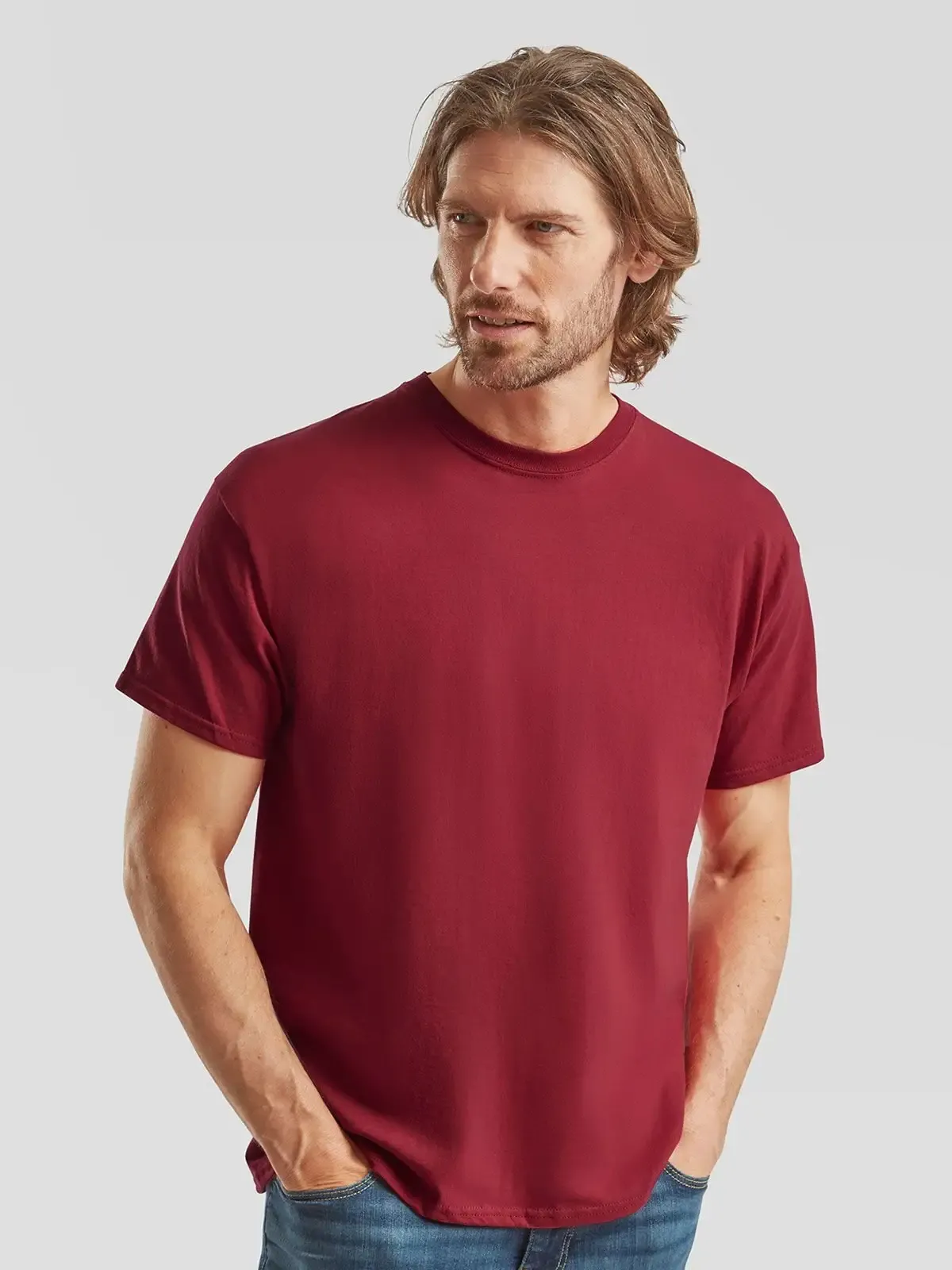 T-shirt Original T a manica corta e girocollo con busto tubolare - Fruit Of The Loom - FR610820