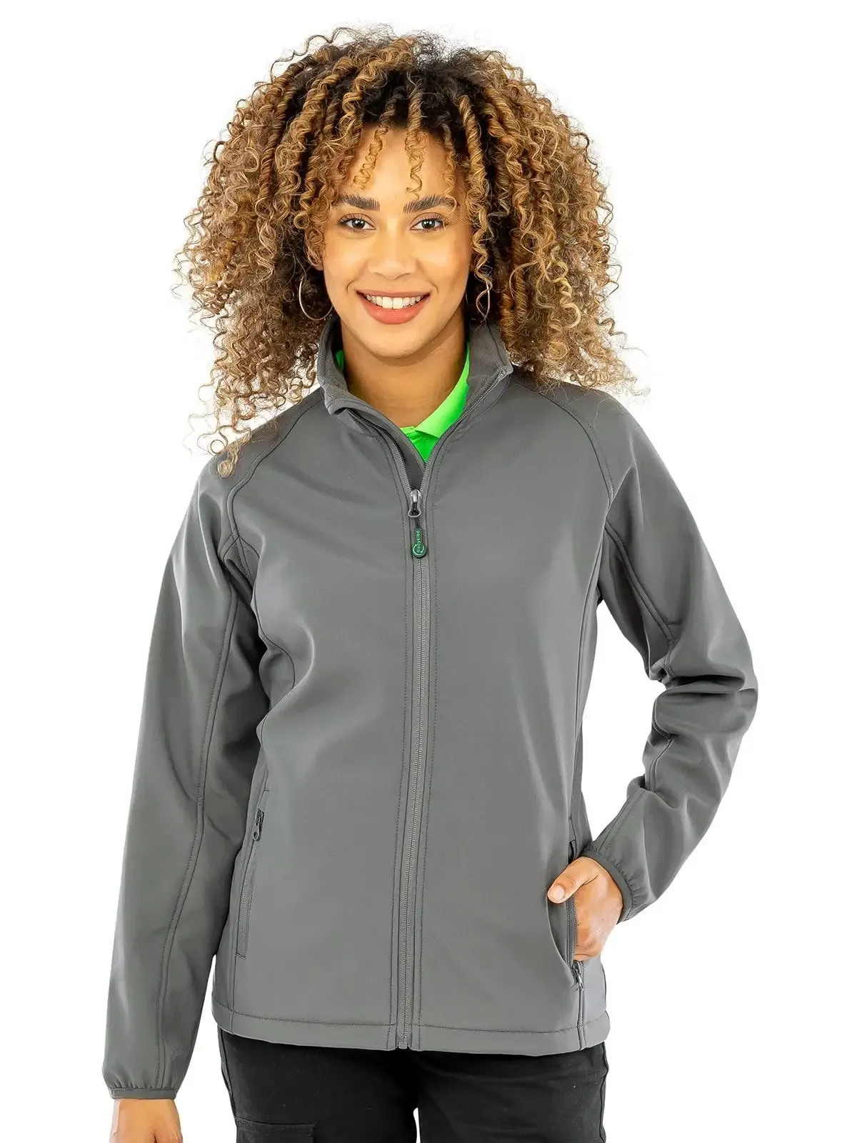 Giacca da donna in softshell sfiancata con polsini morbidi - Result - RER901F