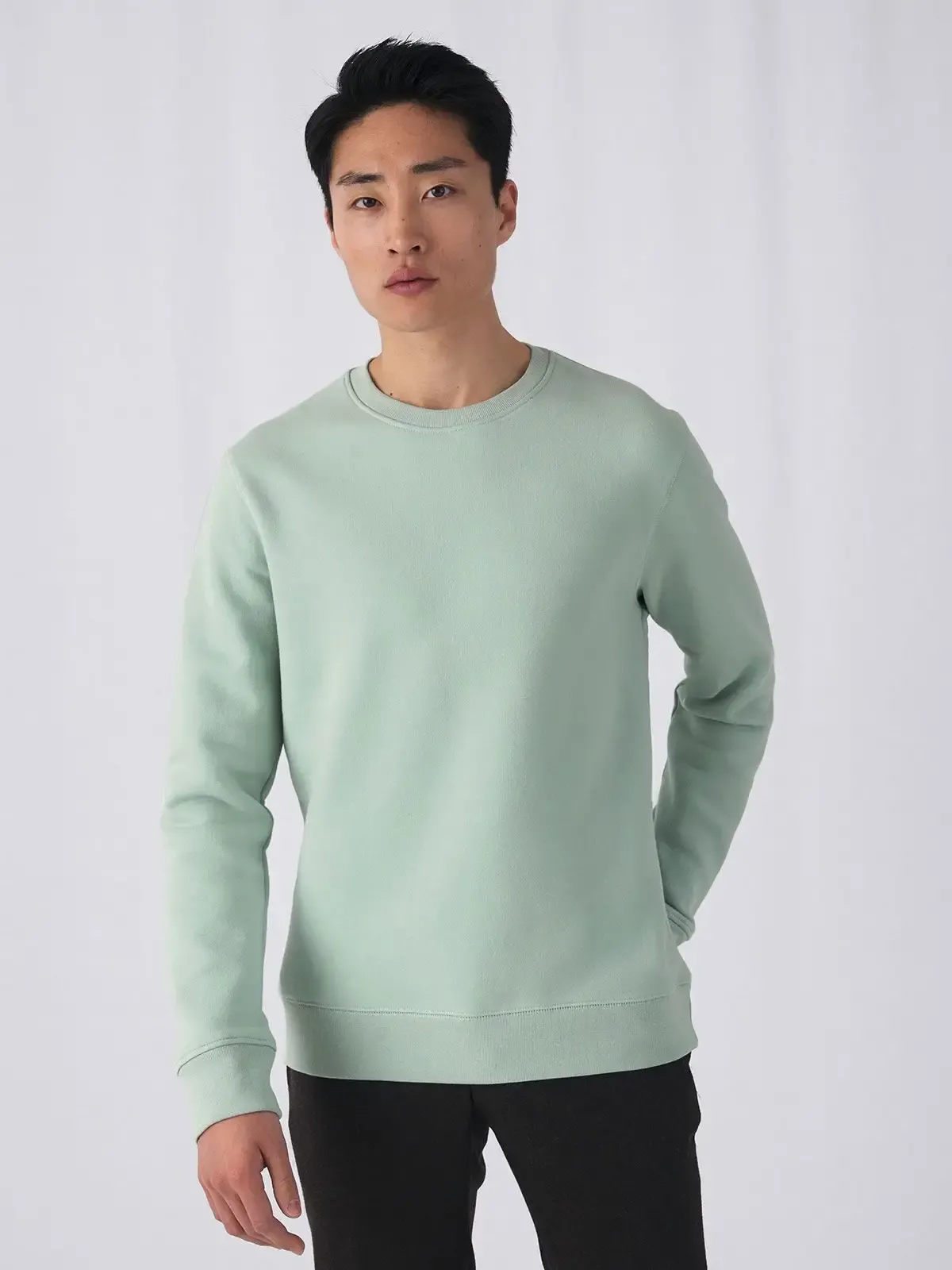 Felpa King con girocollo di alta qualità e maniche set-in - B&C - BCWU01K