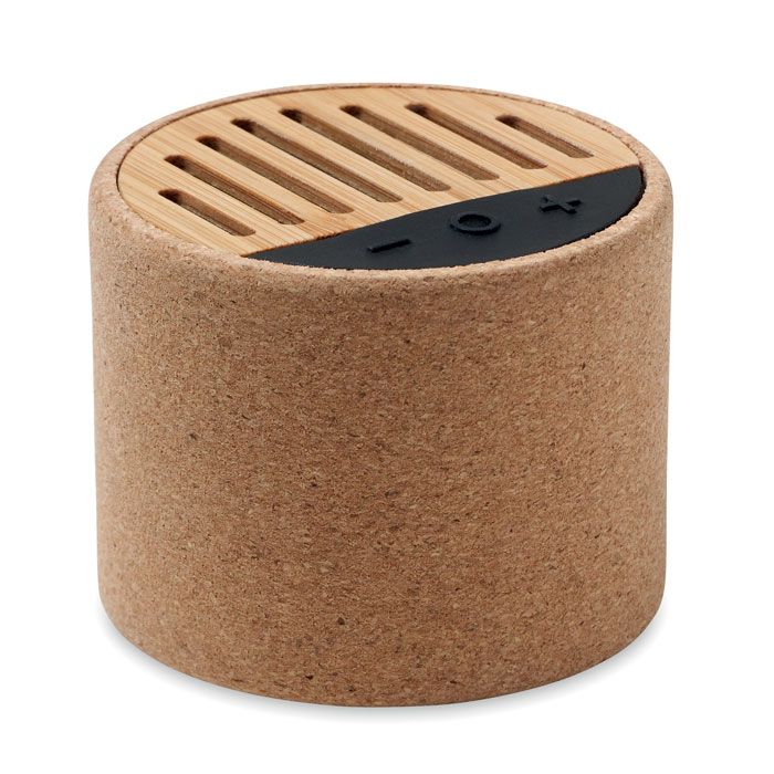 ROUND +. Speaker wireless in sughero - MO6819