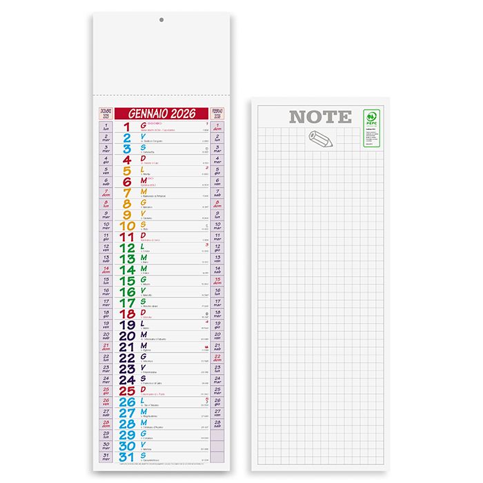 Calendario olandese Multicolor - PA670