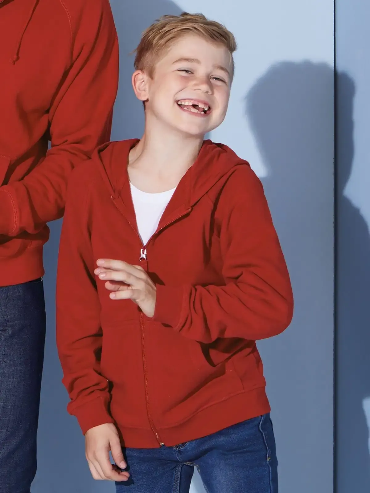 Felpa da bambino classica con cappuccio e taglio raglan - James & Nicholson - JN059K