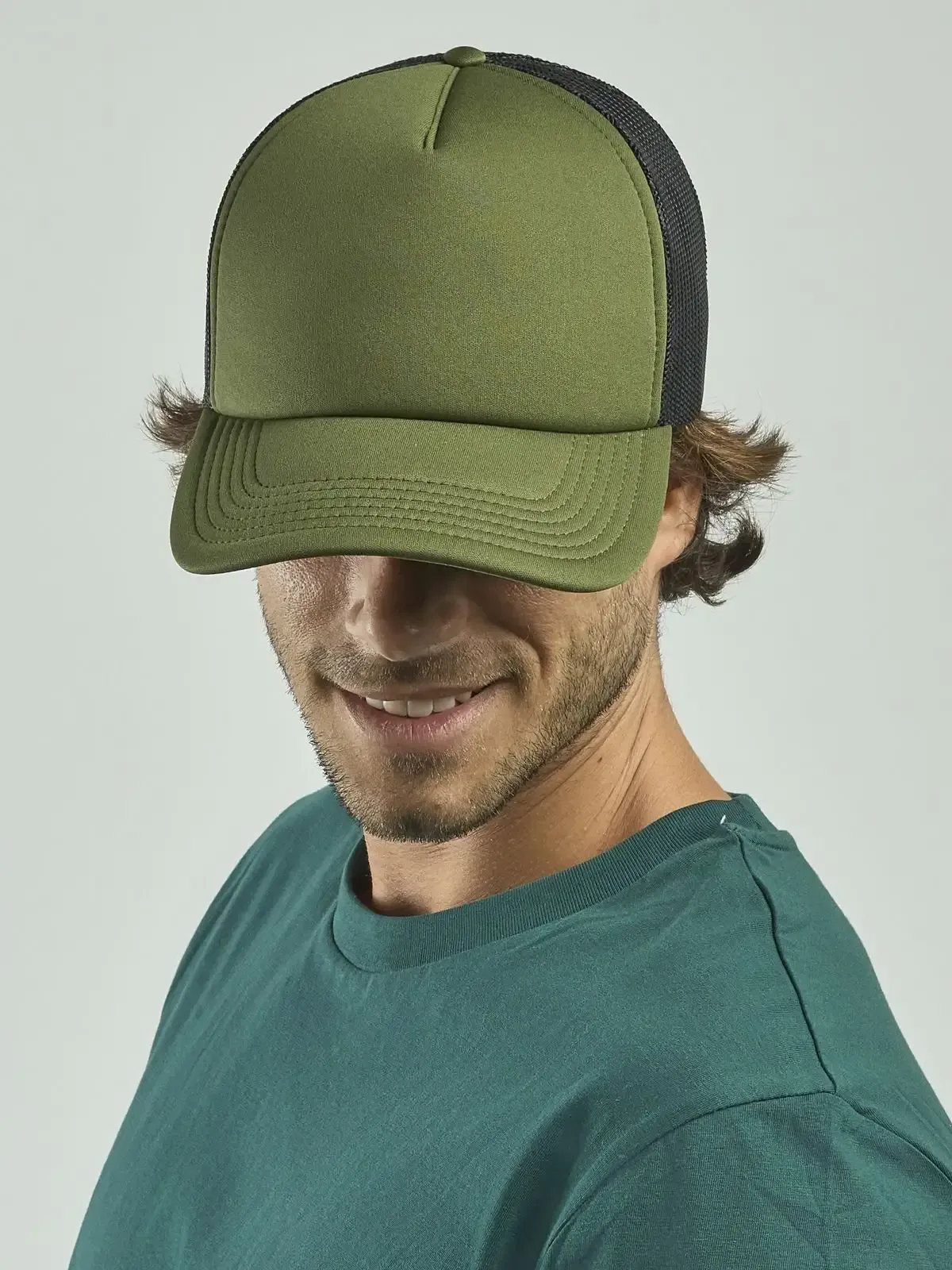 Cappellino Rapper a 5 pannelli con pannello frontale - Atlantis - ATRAPP