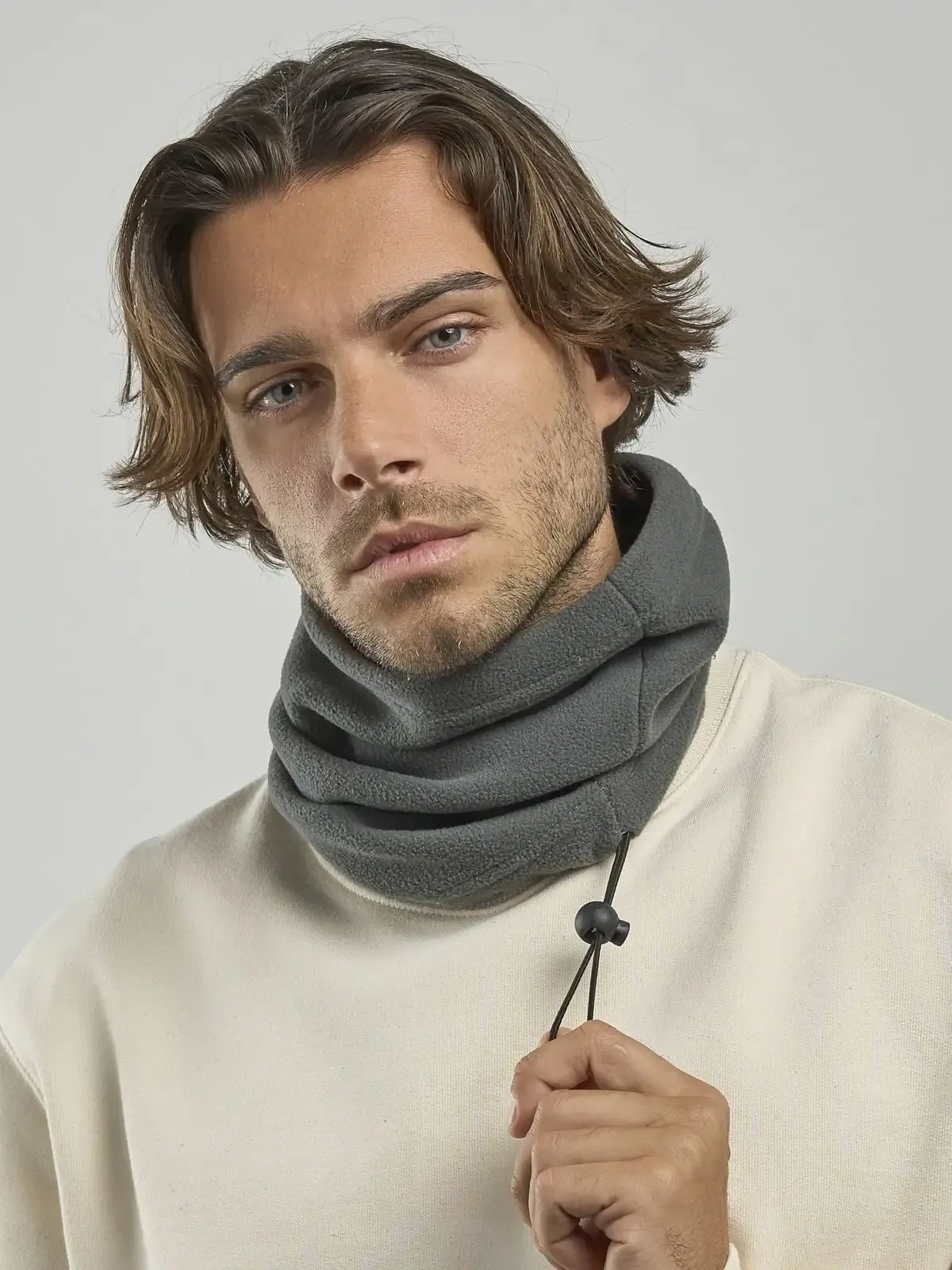 Scaldacollo Hotty S versatile e leggero in pile altamente traspirante - Atlantis - ATHOTR