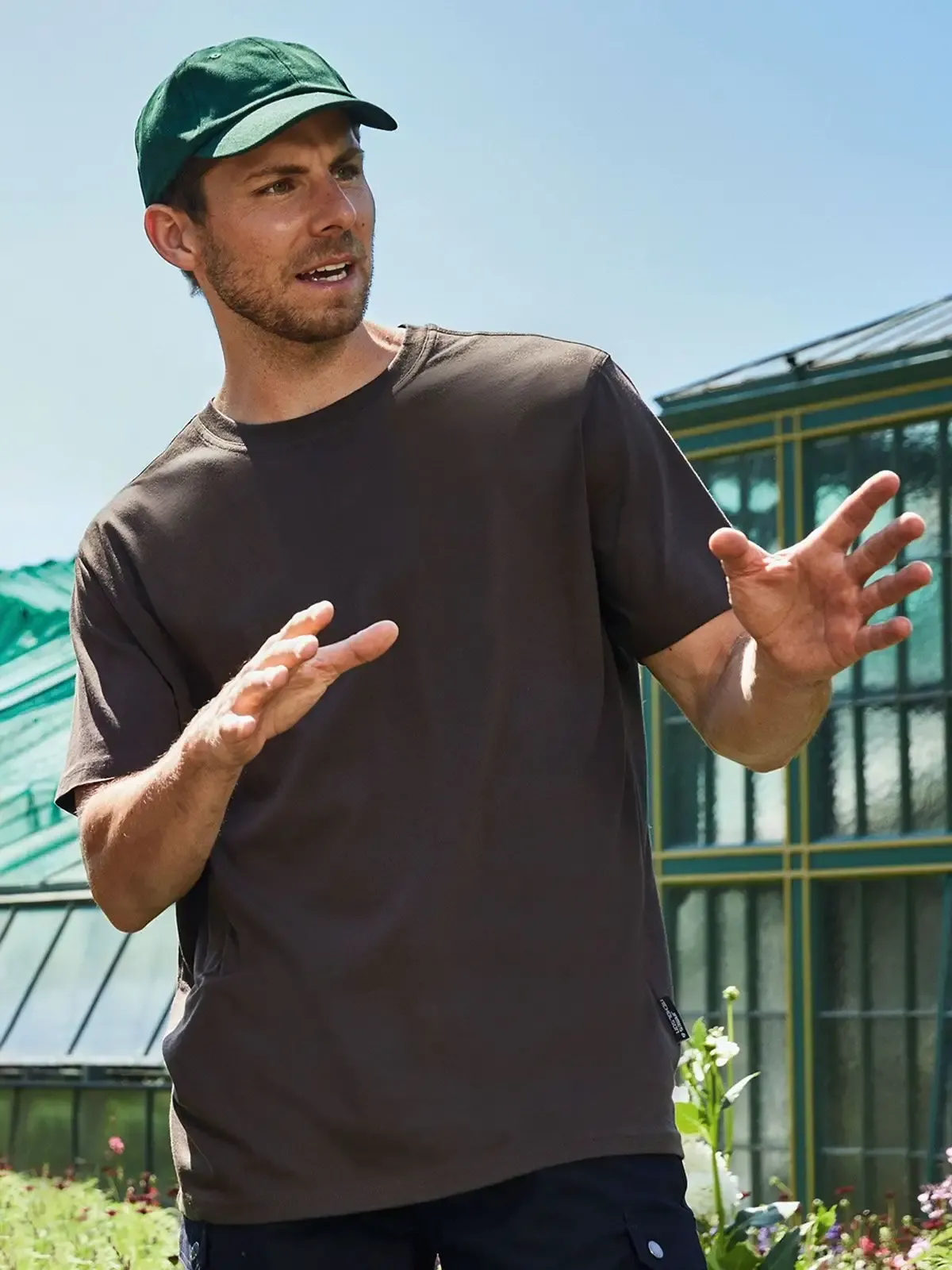 T-shirt da lavoro biologica da uomo in cotone organico e poliestere - James & Nicholson - JN1808