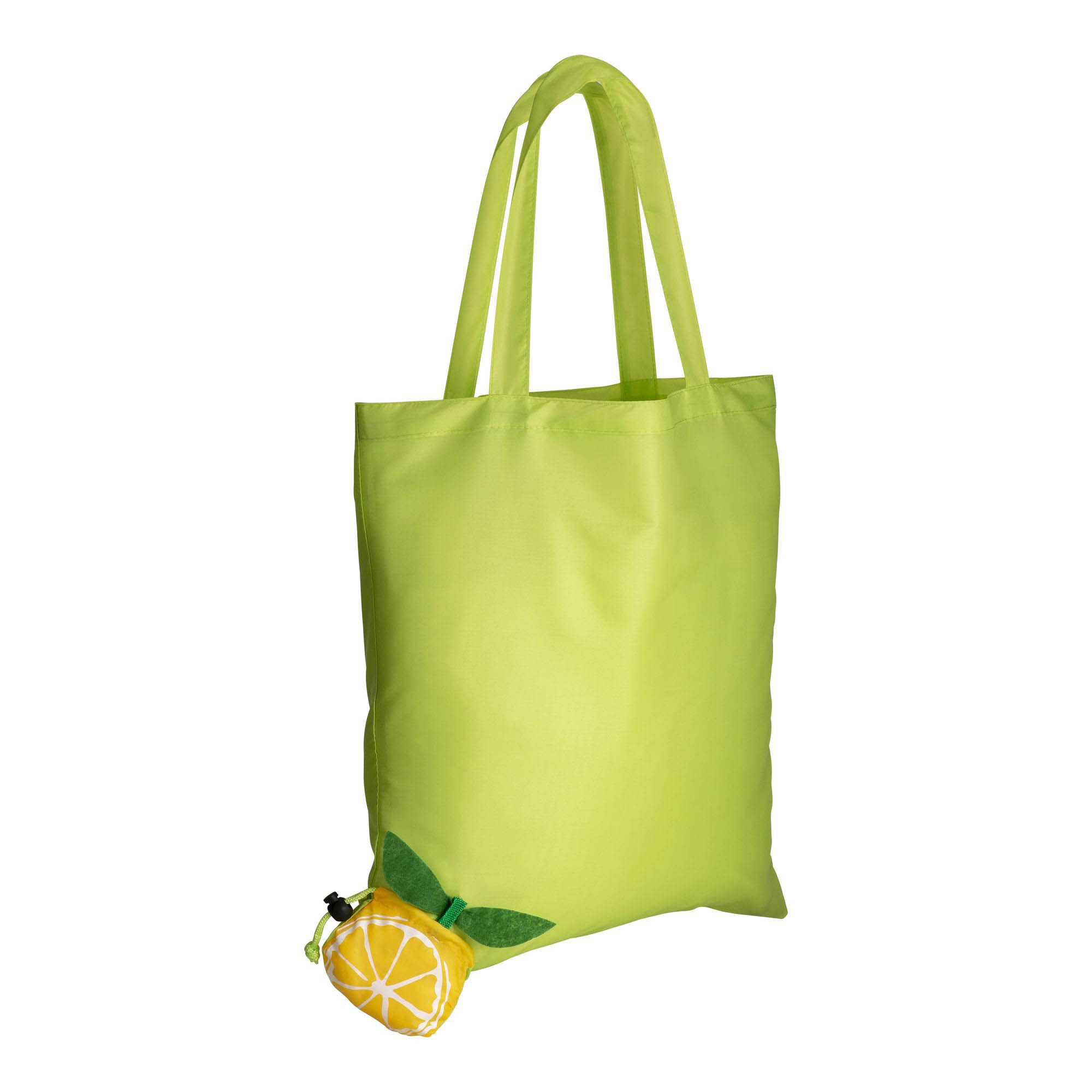 Shopper ripiegabile a forma di arancia, mora e limone in poliestere 190T - 13118