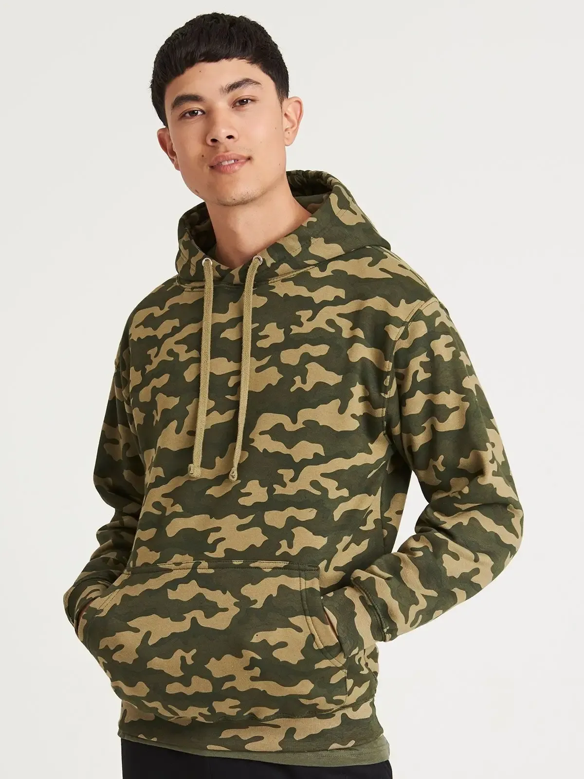 Felpa Camo con maniche set in e cuciture doppie - Awdis Just Hoods - JH014