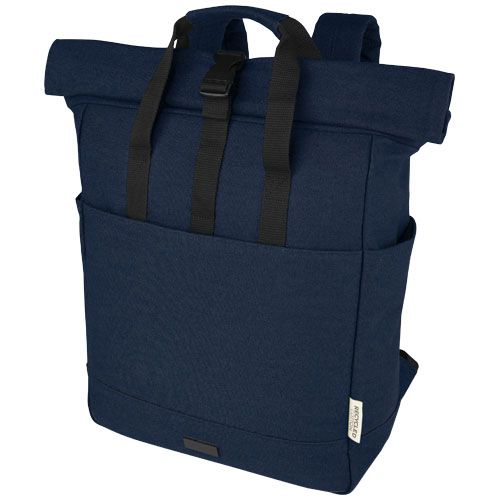 Zaino rolltop per portatile da 15" in canvas riciclato certificato GRS Joey - 15L - 120678