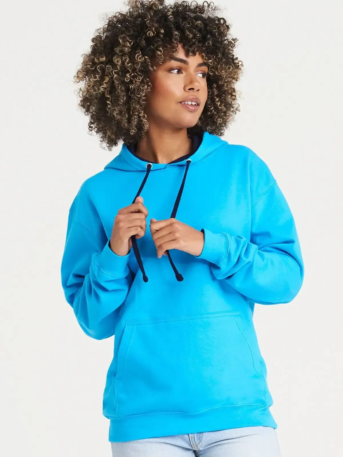 Felpa Varsity unisex con maniche set-in e cappuccio - Awdis Just Hoods - JH003