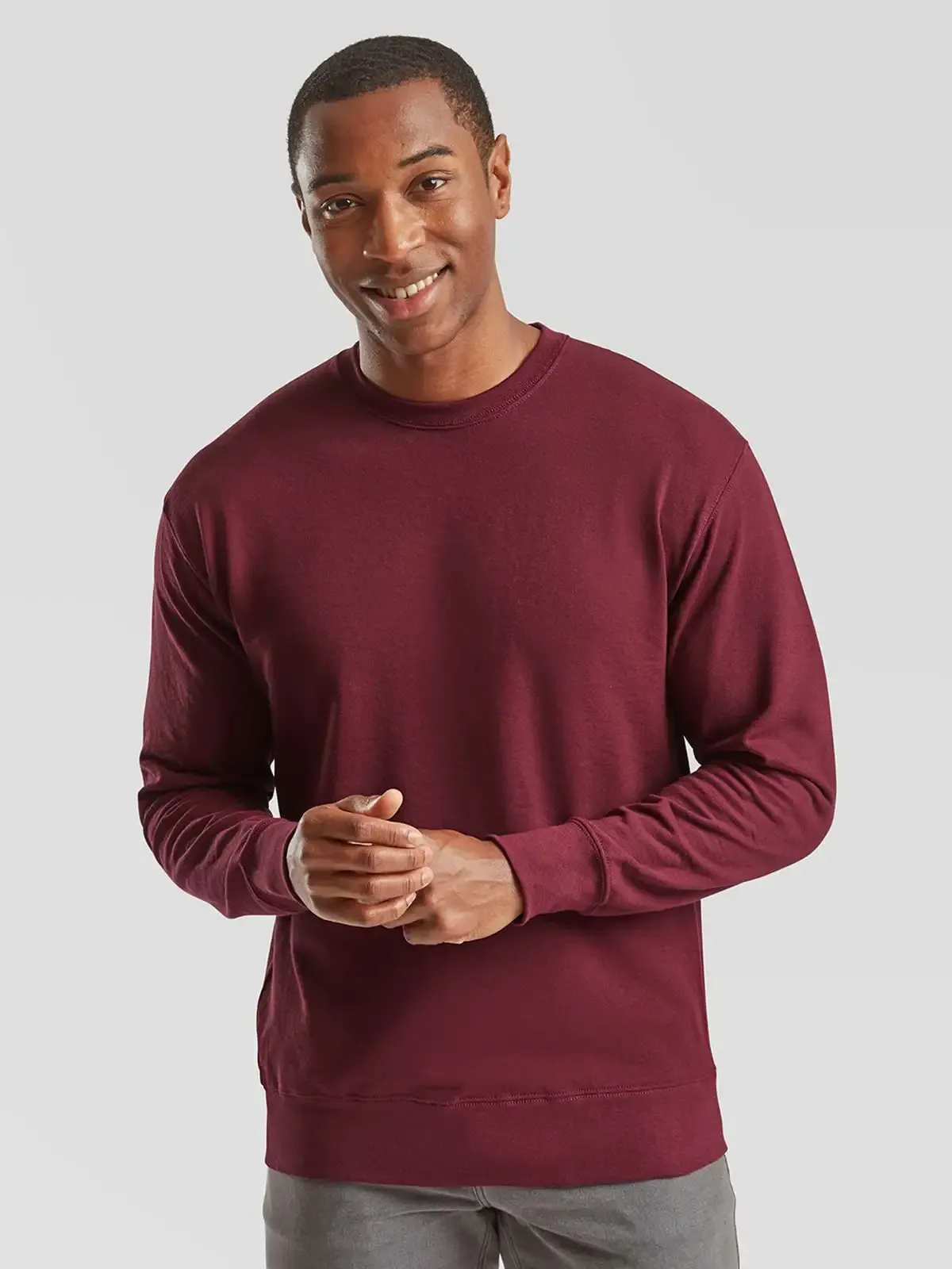 Felpa leggera sgarzata con maniche set-in - Fruit Of The Loom - FR621560