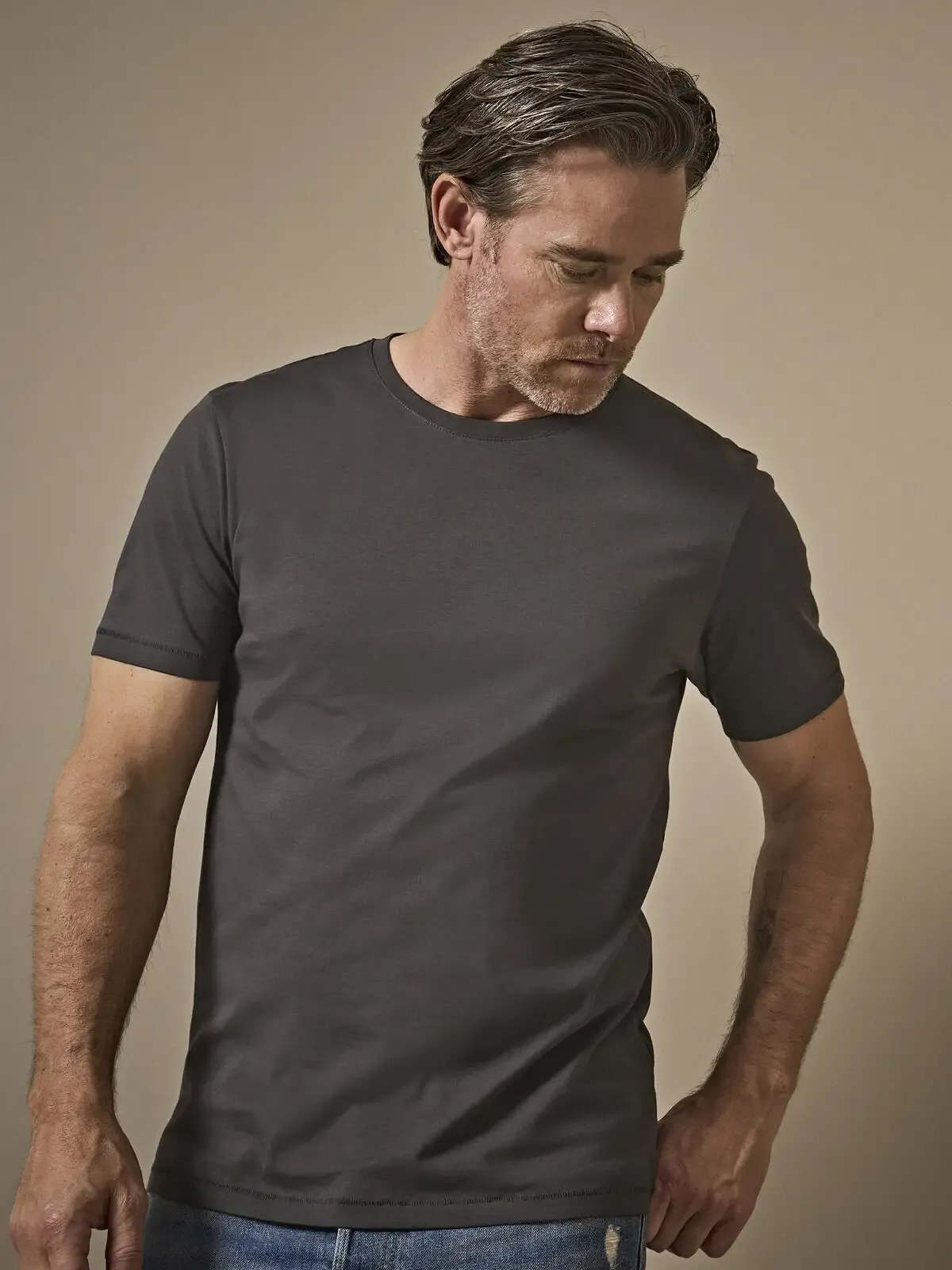 T-shirt da uomo Luxury in cotone a fibra lunga - Tee Jays - TJ5000