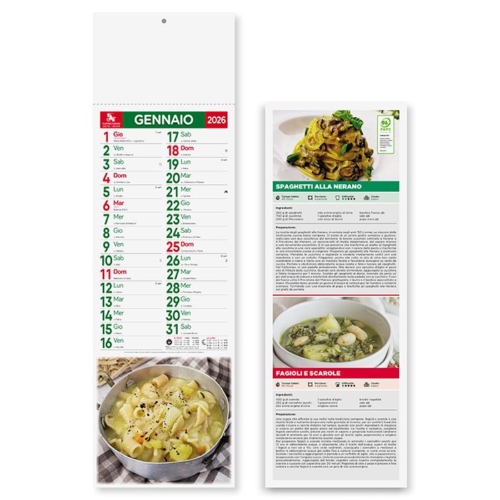 Calendario olandese illustrato Gastronomia - PA187