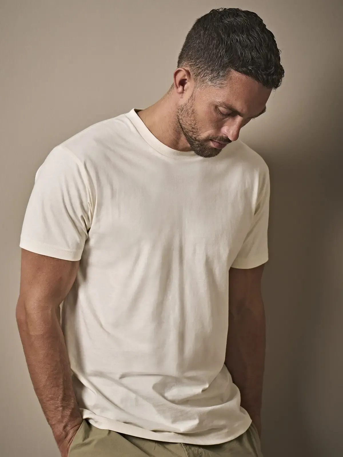 T-shirt maniche corte set -in, colletto a doppio strato, 100% cotone organico - Tee Jays - TJ1150