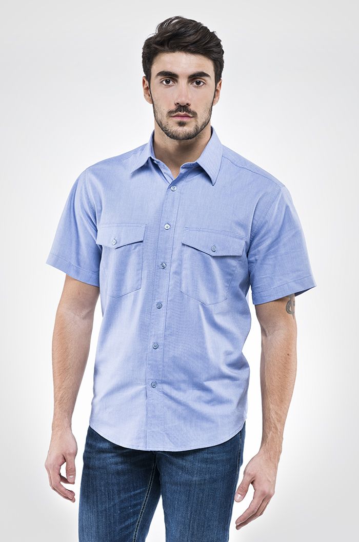 Camicia da lavoro Oxford a manica corta  - Sottozero spring - 60150